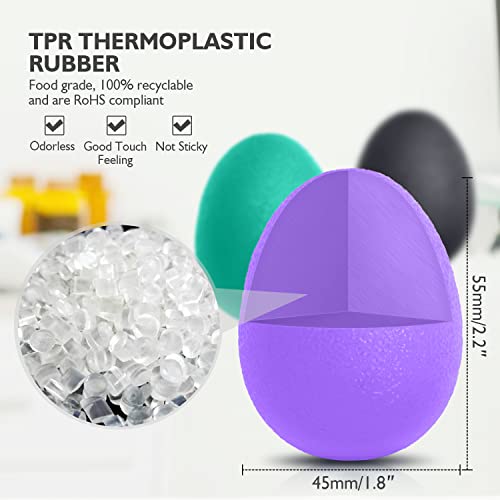 Peradix Hand Grip Strength Trainer, Stress Relief Ball Set - Image 4