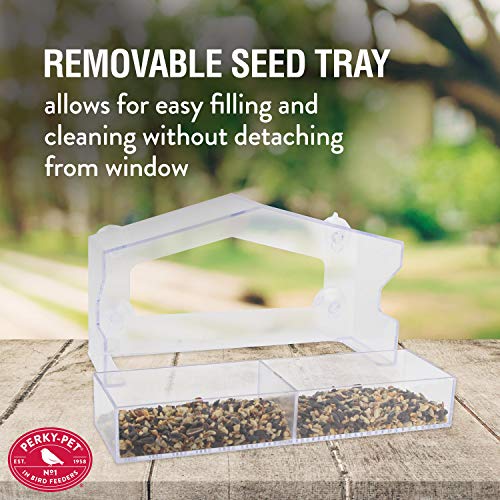 Perky-Pet Clear Outdoor Window Bird Feeder 347 - Image 4