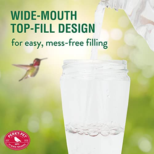 Perky-Pet Top-Fill Pinch-Waist Glass Hummingbird Feeder 9202-2 - Image 3