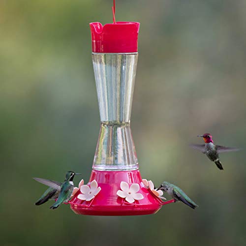 Perky-Pet Top-Fill Pinch-Waist Glass Hummingbird Feeder 9202-2 - Image 2