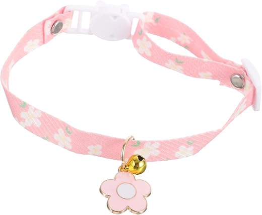Ipetboom Pet Collar Set Floral Decor Adjustable