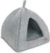 Best Pet Supplies Pet Tent-Soft Bed, Gray Linen