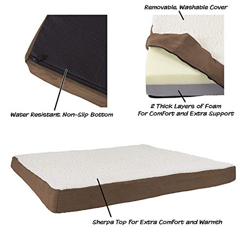 PETMAKER Orthopedic Memory Foam Dog Bed, 44x35 - Image 4