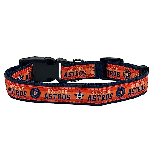 Pets First Houston Astros MLB Pet Collar, Medium - Image 2