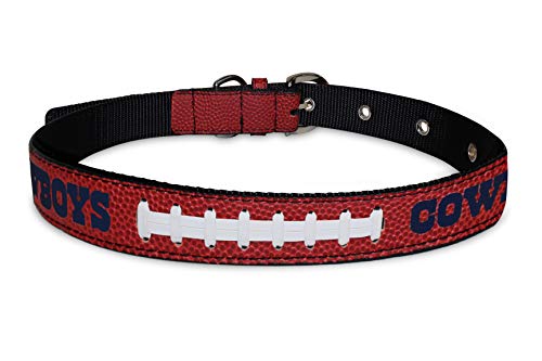 Pets First Tough Leather NFL Dallas Cowboys Dog Collar, DAL-3081-MD - Image 3