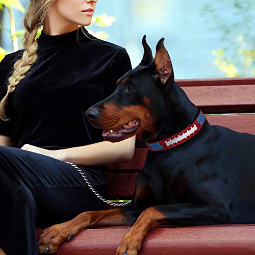 Pets First Tough Leather NFL Panthers Dog Collar - Image 5