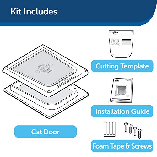 PetSafe Interior Cat Door: 4-Way Locking Flap - Image 5
