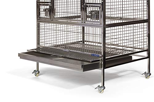 PH Prevue Hendryx Large Stainless Steel Bird Cage With Playtop - Image 4