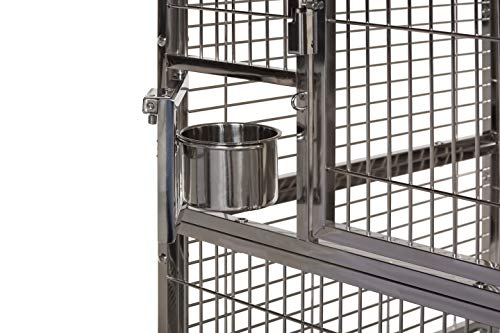 PH Prevue Hendryx Large Stainless Steel Bird Cage With Playtop - Image 5