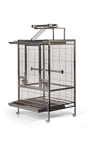 PH Prevue Hendryx Large Stainless Steel Bird Cage With Playtop - Image 2