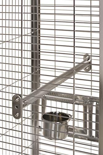 PH Prevue Hendryx Small Stainless Steel Playtop Bird Cage - Image 4