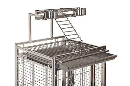 PH Prevue Hendryx Small Stainless Steel Playtop Bird Cage - Image 5
