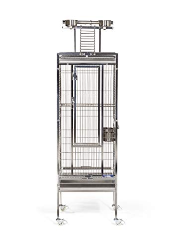 PH Prevue Hendryx Small Stainless Steel Playtop Bird Cage - Image 2