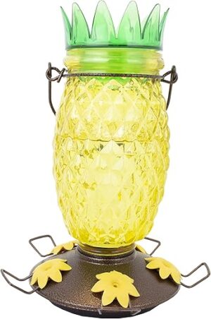 Perky-Pet Pineapple Top-Fill Glass Hummingbird Feeder 9110-2