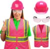 Gorvex Pink Hard Hat & Safety Vest Combo