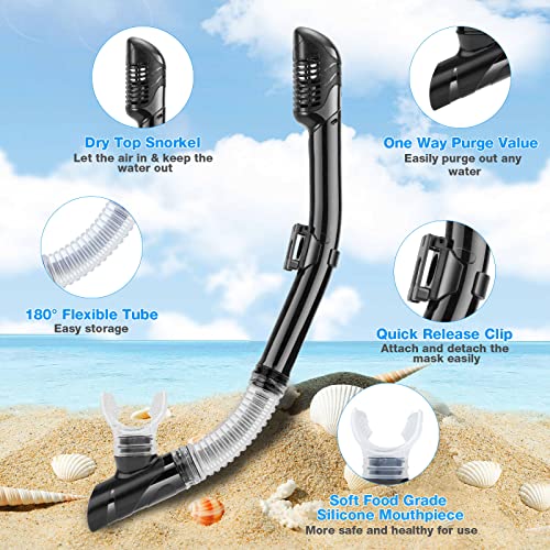 PIYAZI Dry Snorkeling Set With Panoramic Lens - Image 4