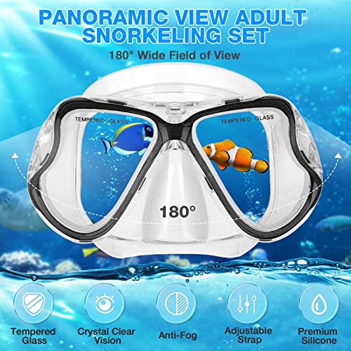 PIYAZI Dry Snorkeling Set With Panoramic Lens - Image 2