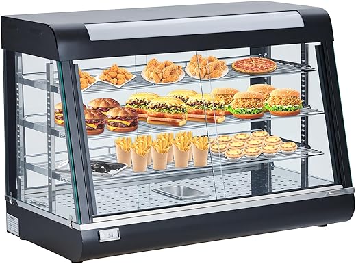 Agrestem Pizza Warmer 3 Tiers, 800W Display