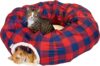 Kitty City Plaid Tunnel Bed