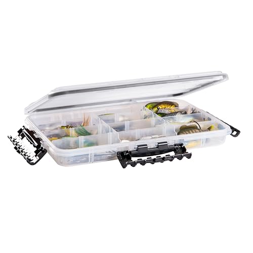 Plano Waterproof 3700 Tackle Box, Clear/Red - Image 3