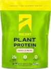 Ascent Plant Based Protein Powder, Vanilla, 20 Servings