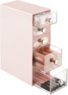 mDesign Plastic 5-Drawer Makeup Storage Organizer
