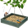 Kingsyard Platform Bird Feeder, Recycled Plastic, Large Capacity