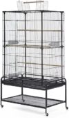 PH Prevue Hendryx Playtop Flight Bird Cage F085, Black