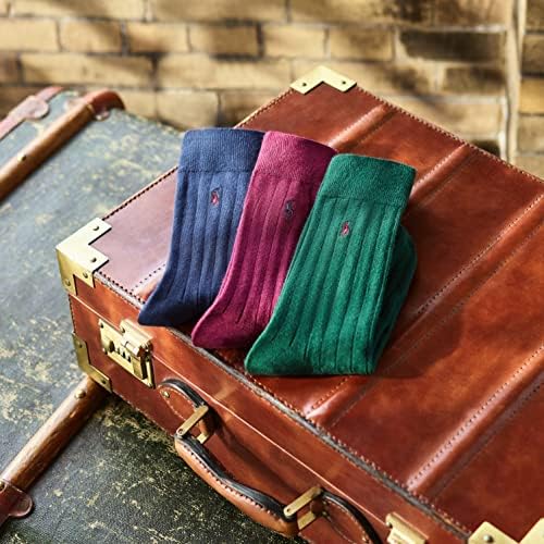 POLO RALPH LAUREN Men's Super Soft Ribbed Dress Socks - Image 3