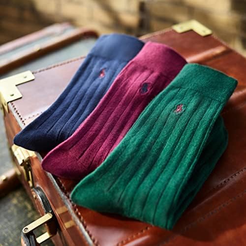 POLO RALPH LAUREN Men's Super Soft Ribbed Dress Socks - Image 4
