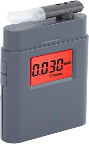 Luqeeg Portable Breathalyzer With LCD Display, High Accuracy