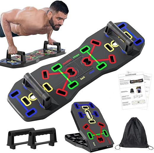 AERLANG Portable Foldable 10-in-1 Push Up Bar
