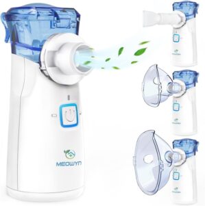 Meowyn Portable Ultrasonic Mesh Nebulizer, Quiet Design