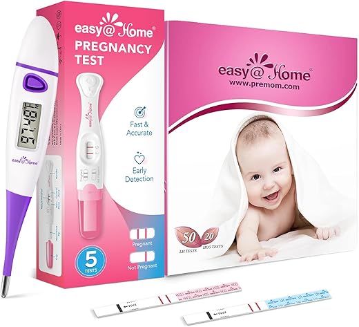 Easy@Home Pregnancy Test + Ovulation Strips Combo Kit