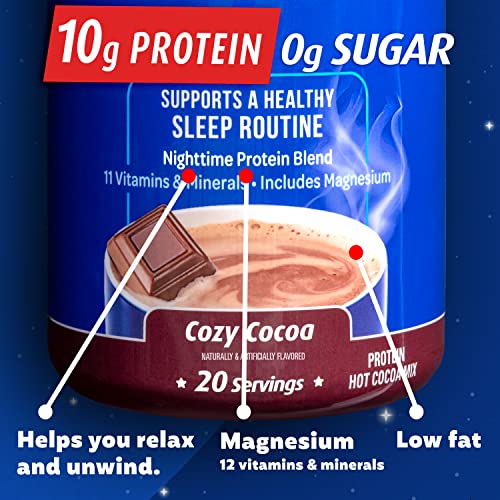 Premier Protein Good Night Protein Powder, Hot Cocoa Mix - Image 3