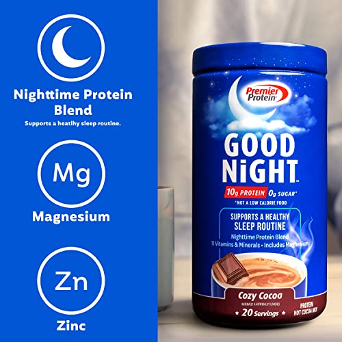 Premier Protein Good Night Protein Powder, Hot Cocoa Mix - Image 4