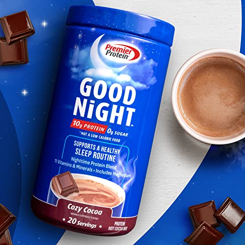 Premier Protein Good Night Protein Powder, Hot Cocoa Mix - Image 2