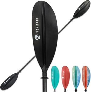 WONITAGO Premium Carbon Fiber Kayak Paddle, Adjustable