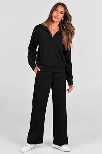 PRETTYGARDEN Women's Casual Lapel Zip Tracksuit Set - Image 5