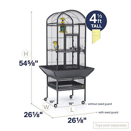 Prevue Pet Products Dometop Bird Cage, Small, Black Hammertone 34511 - Image 2
