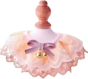 TAPIVA Princess Lace Pet Collar Accessories, XS