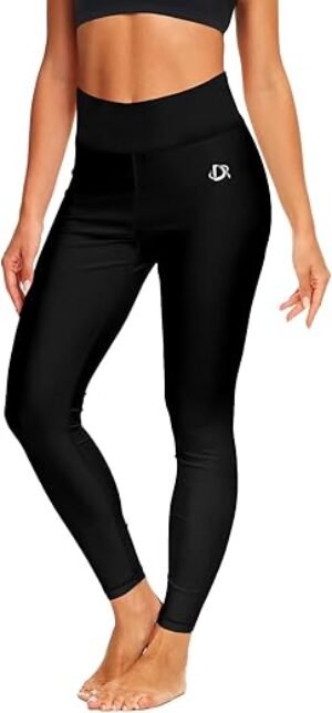 Deerose Print Swim Pants High Waisted Leggings