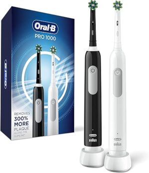 Oral-B Pro 1000 CrossAction Electric Toothbrush, Black