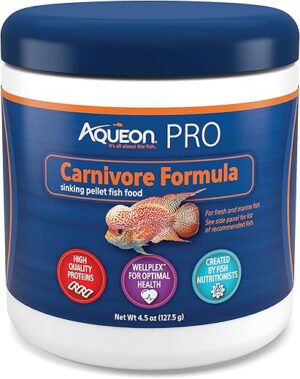 Aqueon PRO Pellet Fish Food Carnivore 4.5 oz