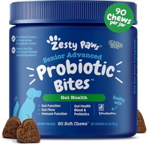 Zesty Paws Probiotics For Dogs – Digestive Enzymes Supplement