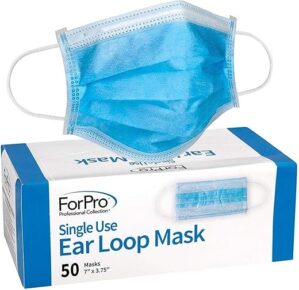 ForPro Professional Collection Professional 3-Ply Disposable Face Mask, 50-Count
