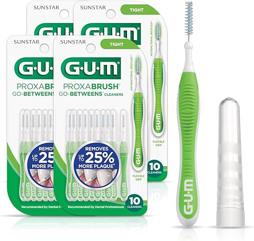 GUM Proxabrush Interdental Brushes - Tight, 10ct (4pk)