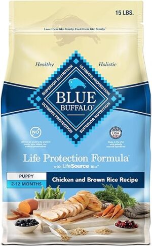 Blue Buffalo Puppy Dry Dog Food, Chicken & Rice
