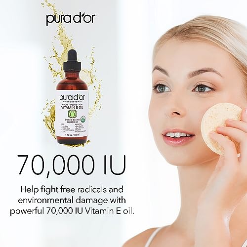 PURA D'OR Organic Vitamin E Oil Blend 70,000 IU - Image 3