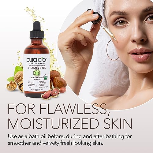 PURA D'OR Organic Vitamin E Oil Blend 70,000 IU - Image 5